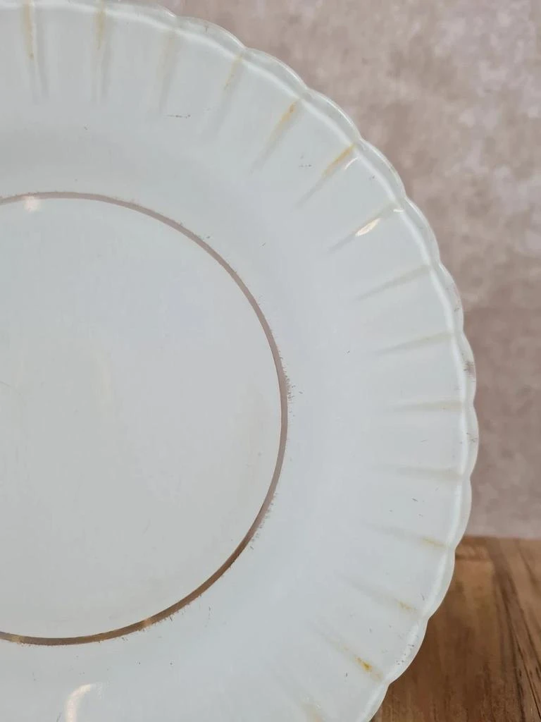 Lot de 2 assiettes vintage Duralex blanches – photo 4
